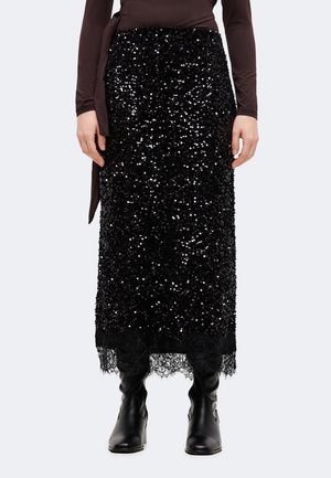 VILA, VIBELIEVE SKIRT - Jupe longue - black