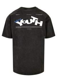 Lost Youth ACID WASHED - Marškinėliai su spaudiniu - black