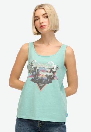Superdry & Co VINTAGE LOGO NARRATIVE - Top - fresh mint green