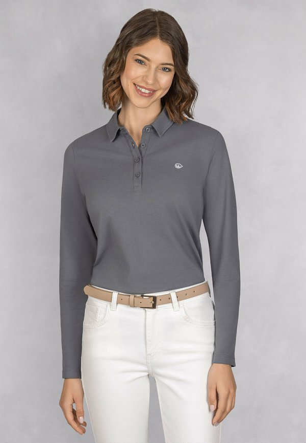 LANGARM - Poloshirt - schiefer