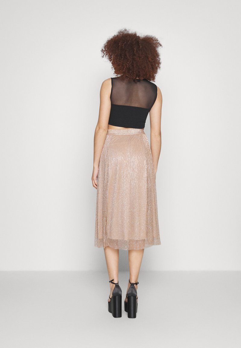 ONLY Midikleid ONLMILA SL BUTTON O-NECK DRESS EX KNT