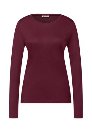 BASIC RUNDHALS - Langærmet T-shirt - rot