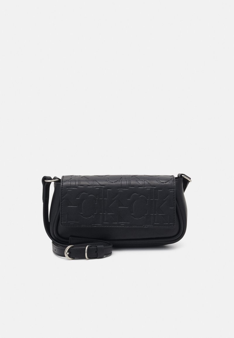 Calvin Klein Jeans SLEEK FLAP - Sac bandoulière - black