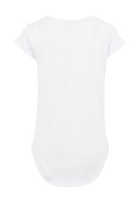 Weißes T-Shirt mit kurzen Ärmeln und lockerer Passform, abgerundetem Saum und subtiler Textur, geeignet für die Freizeit.