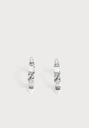 Stolen Girlfriends Club, SPIKED HOOP EARRINGS UNISEX - Обеци - silver-coloured