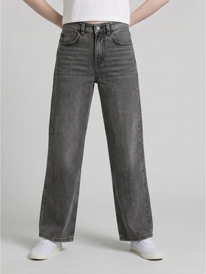 TOM TAILOR, TTWIDELEG - Alt laienevad teksad - used mid stone grey denim