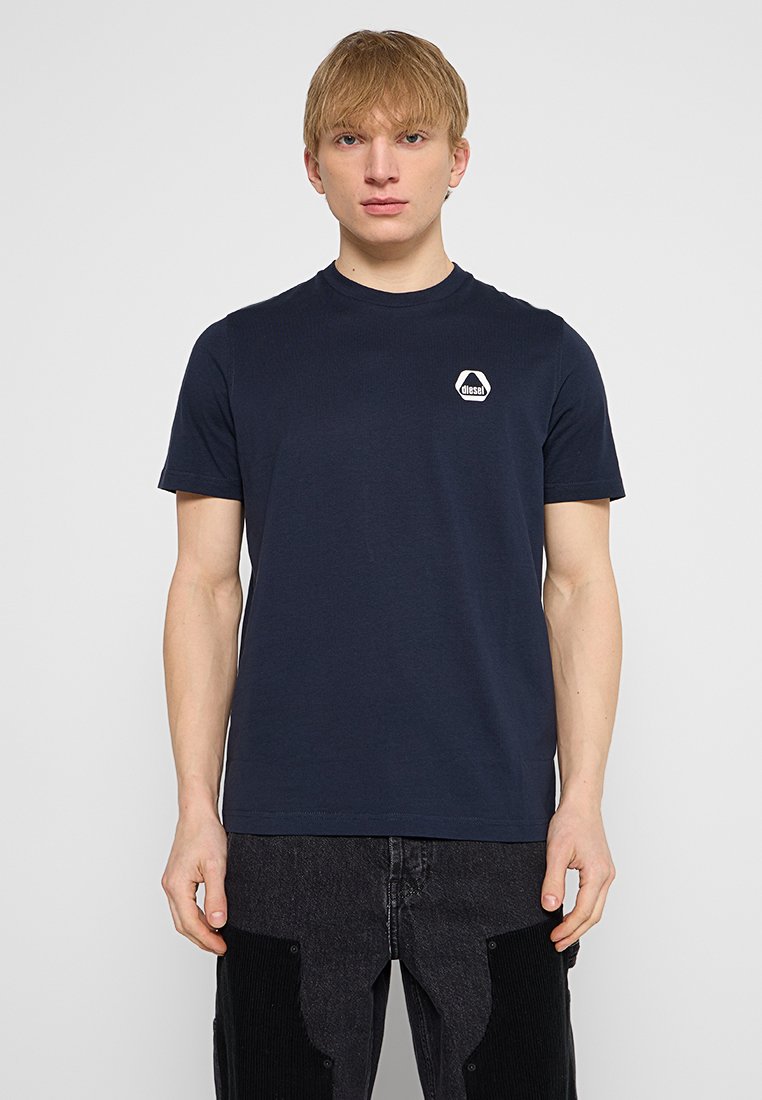 Diesel T-shirt basic donkerblauw