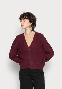 Vero Moda VMLEA V NECK CARDIGAN - Casaco de malha - port royale