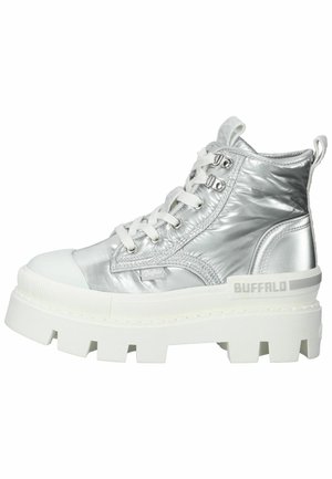 Buffalo, Botines con plataforma - silver white