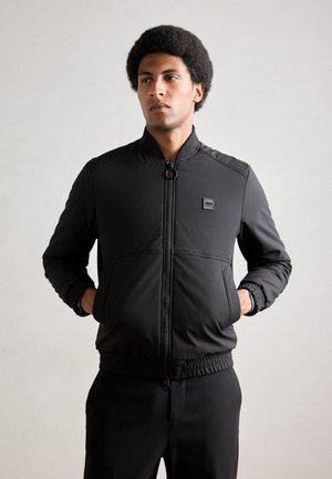Antony Morato REGULAR FIT WITH LOGOED METAL BADGE ON RUBBER PATCH - Bomber Jacket - black