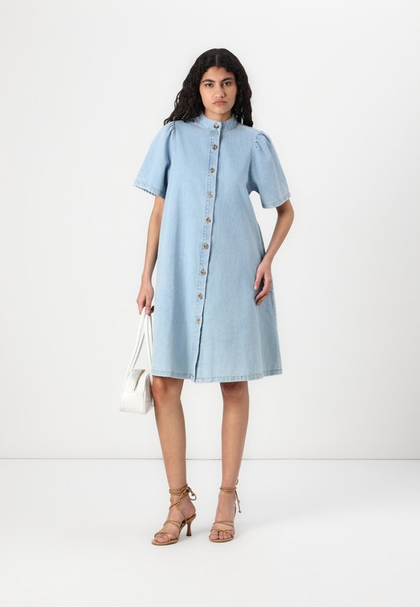 MSCHJOLENE ELENA SHIRT DRESS - Denim dress2