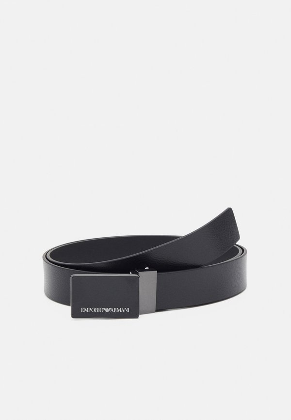 CINTURA VITELLO GRANATO PLATE BELT - Belt - nero