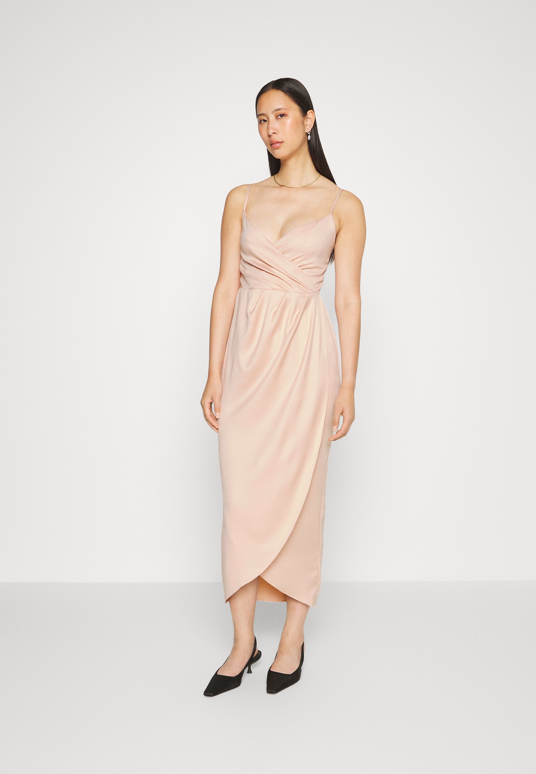 EDITHMARCEL WRAP DRESS - Vestido de cóctel - sand/tierra - Zalando.es