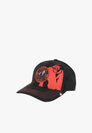 Black and red cap featuring a large gorilla graphic and circular "Gorilla Wear 1982" logo patch on the front panel.