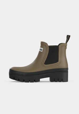 Barbour HALTON CHELSEA WELLY - Гумени ботуши - military brown/black