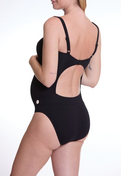 CUPSHE Maillot De Bain Maternité Une Pièce - Col En U Ondulé Taille Basse - Bikini Grossesse Élégant Et Confortable