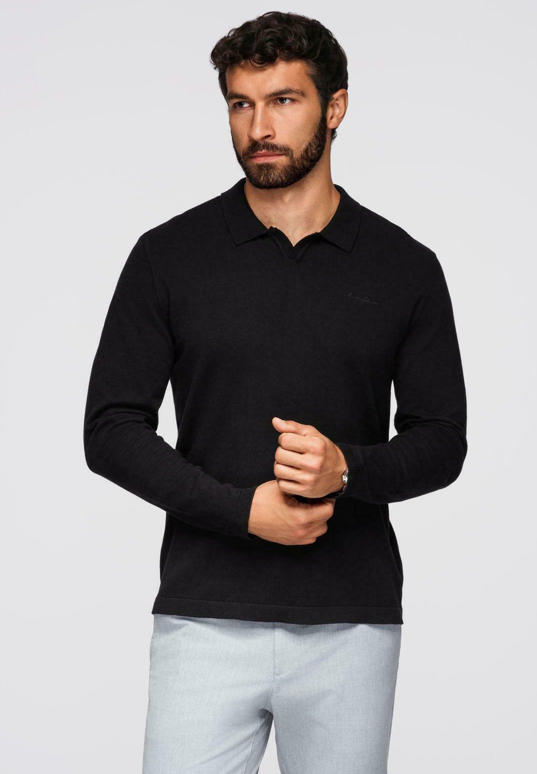 Ombre Poloshirt black/schwarz