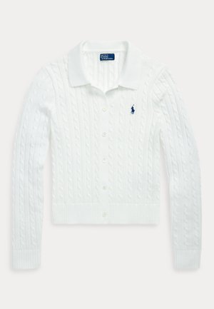 Polo Ralph Lauren CABLE-KNIT COTTON CARDIGAN - Ζακέτα - white