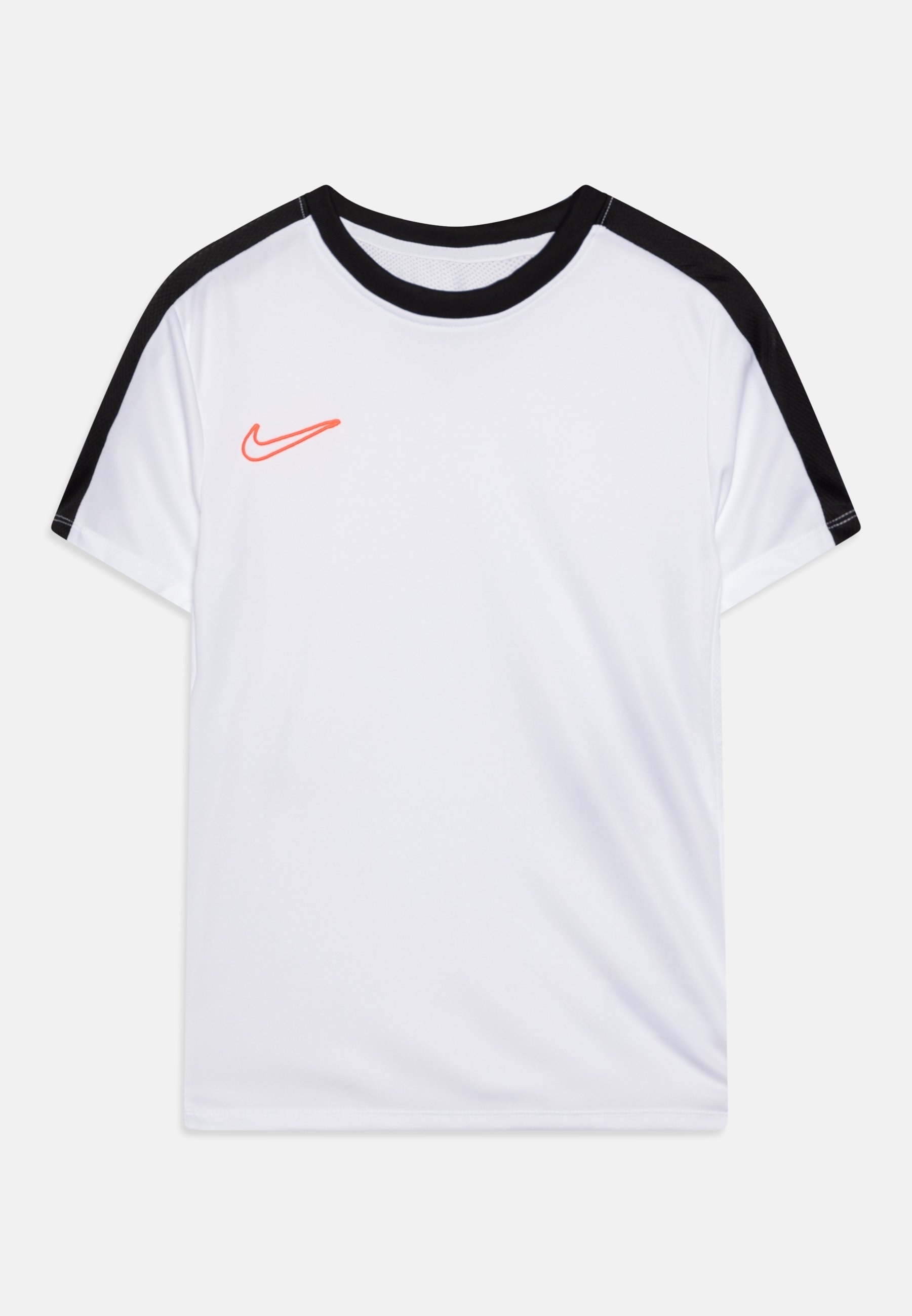 white and bright crimson nike shirt