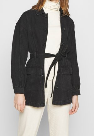 Halflange jas - black