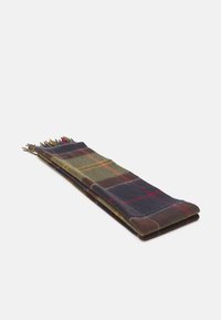Barbour CASHMERE  TARTAN SCARF UNISEX - Sall - olive