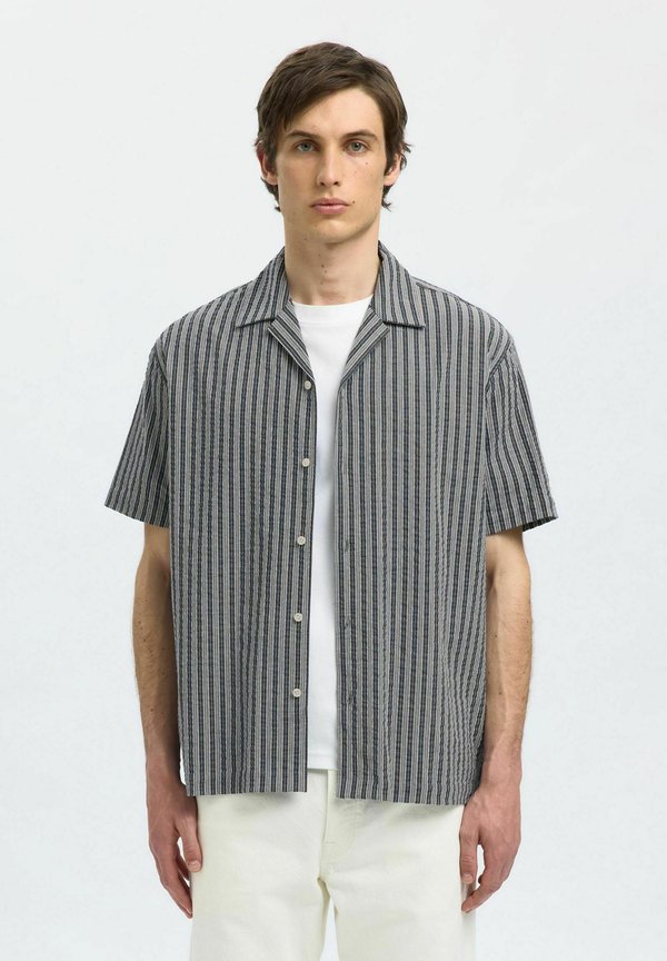 KURZARM - Hemd - sky captain