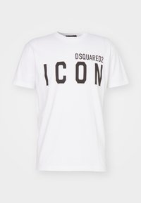 COOL FIT TEE - Print T-shirt - white