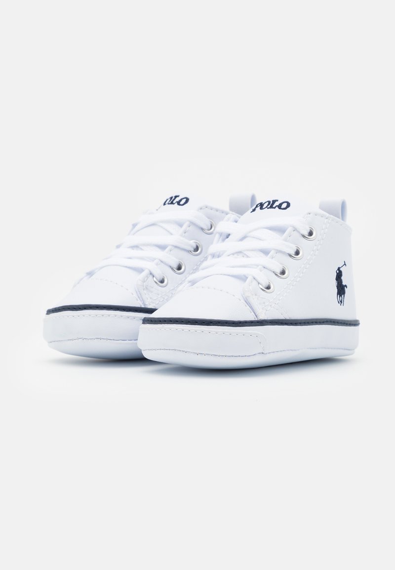 Polo Ralph Lauren Hamptyn Hi Layette Unisex Scarpe Neonato White Navy Bianco Zalando It