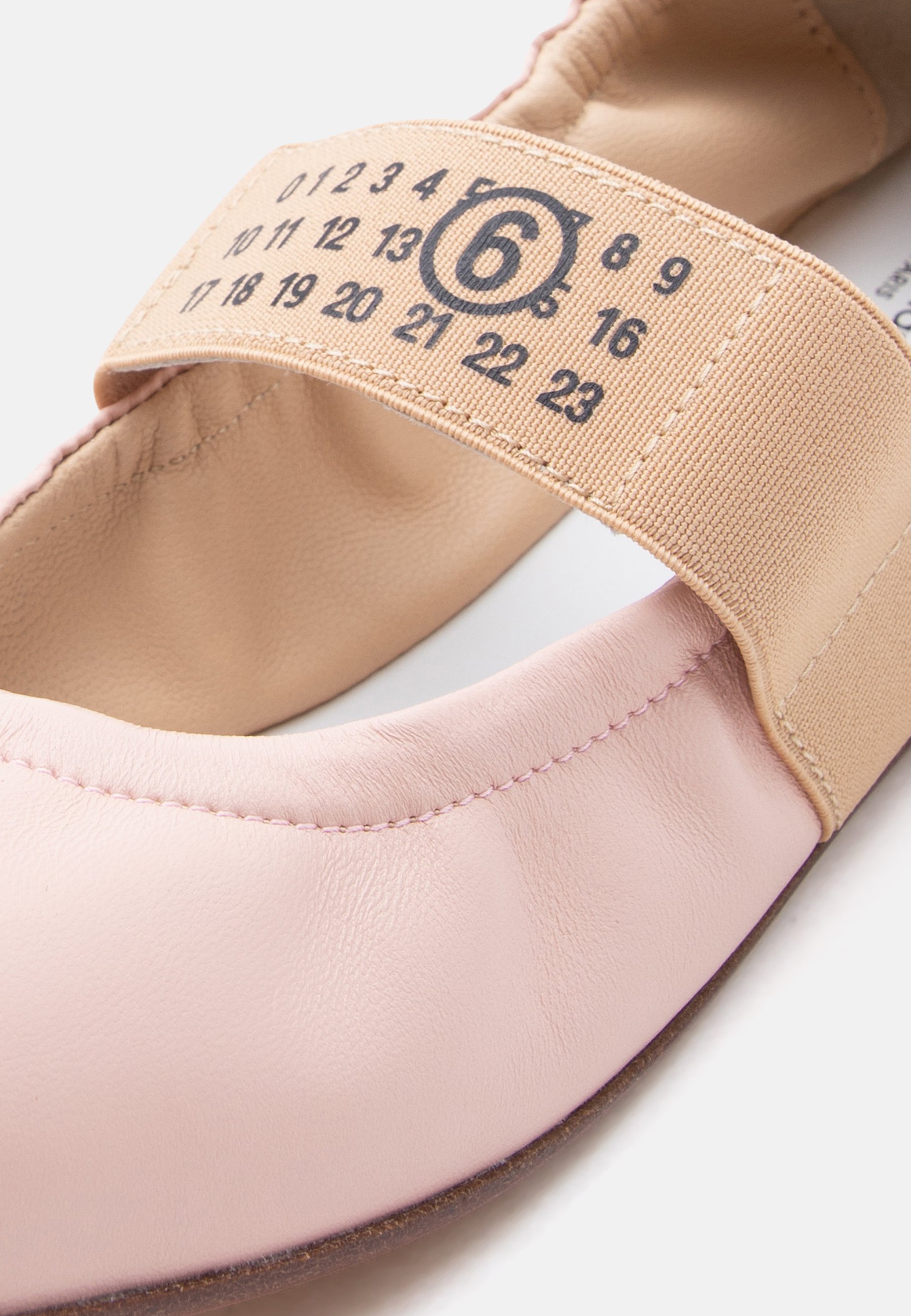 MM6 Maison Margiela Ankle strap ballet pumps - pink/nude/light