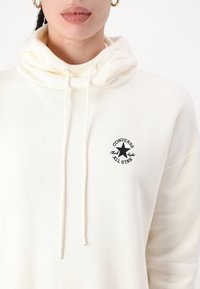 Converse LONGLINE HOODIE DRESS - Freizeitkleid - egret