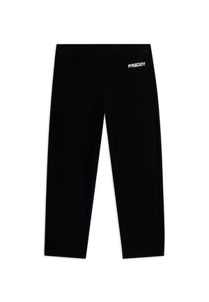 CORSARO CON PICCOLO LOGO IN GLITTER - Leggings - black