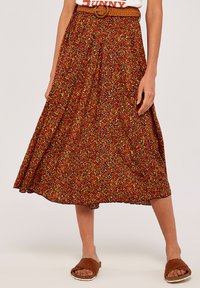 Apricot DITSY BELTED MIDI - A-Linien-Rock - navy/dunkelblau - Zalando.de