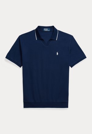JACQUARD MESH POLO SHIRT - Polokošeľa - newport navy