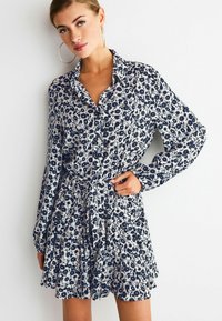 Next Ingruha - navy blue white ditsy floral