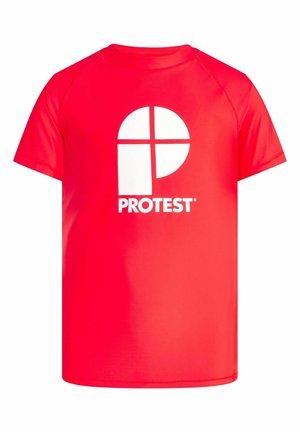 Protest SHORT SLEEVE - Maglia da surf - tomato