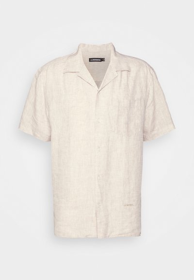 J.LINDEBERG MELANGE REG SHIRT - Shirt - safari beige