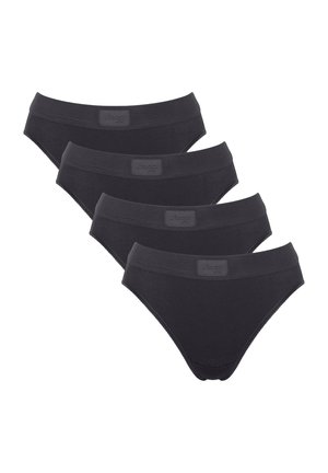 SLIPS 4ER PACK - DOUBLE COMFORT TAI - Braguitas - schwarz