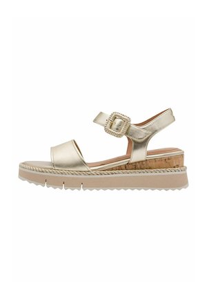 Sandales à plateforme - light gold