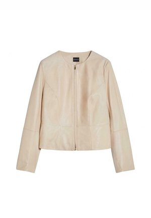 Leren jas - beige
