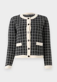 YASLIVIA SHORT CARDIGAN - Vest - black/birch