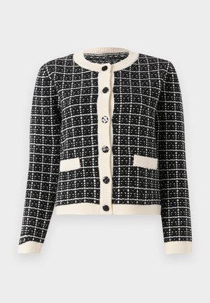 YAS YASLIVIA SHORT CARDIGAN - Kardigán - black/birch
