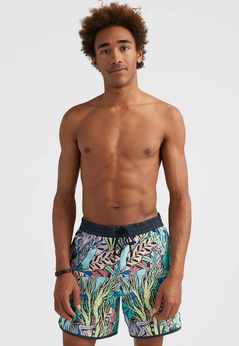 O'Neill SCALLOP OCEAN 16 Badeshorts blue comic seaweed/blau