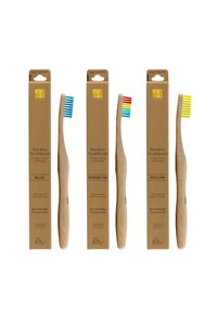 Dr Botanicals - 3 PIECE BAMBOO TOOTHBRUSH SET WITH MEDIUM BRISTLES - Szczotka do włosów Miniatura obrazu 1