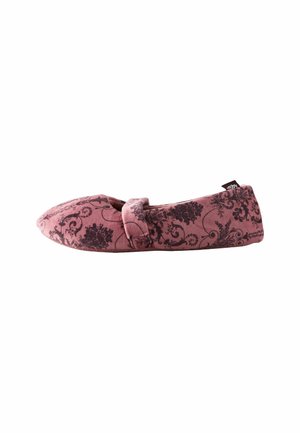 Ankle strap ballet pumps - rosewood