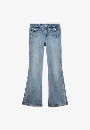 AUSGESTELLT VMJEAN NIEDRIGE AUSGESTELLT - Bootcut-farkut - light blue denim