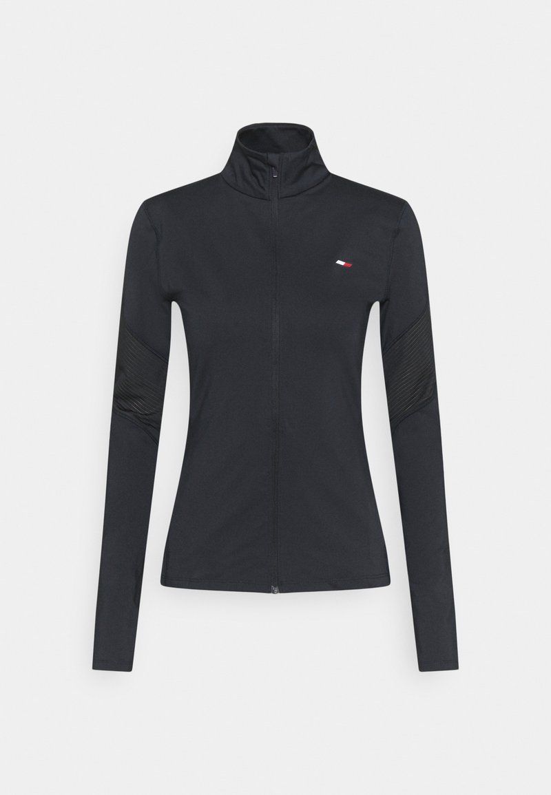 Tommy Hilfiger SLIM ZIP JACKET Zipup sweatshirt desert sky/dark