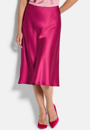 AUSGESTELLTER MIT SCHLUPFBUND - A-lijn rok - burgundy