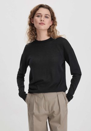 hessnatur REGULAR - Maglione - schwarz