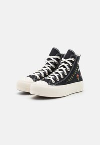 Converse CHUCK TAYLOR ALL STAR LIFT - High-top trainers - black/egret