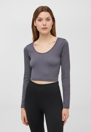 CROP - Bluzka z długim rękawem